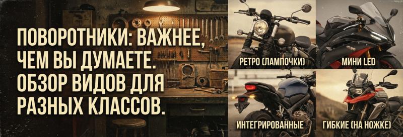 Гид по подбору поворотников для мотоцикла