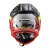 LS2 Мотошлем кроссовый MX437 FAST CRUSHER черно-красный 5