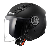 LS2 Мотошлем OF616 Airflow II Solid 3 4 черный матовый 1
