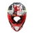 LS2 Мотошлем кроссовый MX437 FAST CRUSHER черно-красный 4