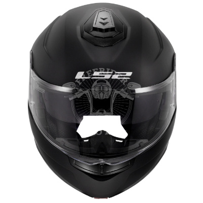 LS2 Мотошлем модуляр FF908 STROBE II Solid черный глянцевый 4