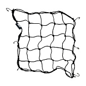 MCP Багажная сетка Aragog 40x40 для мотоцикла черная 1