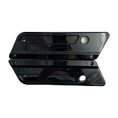 Накладки на замки кофров для Harley Davidson Touring (94-13) черные 1