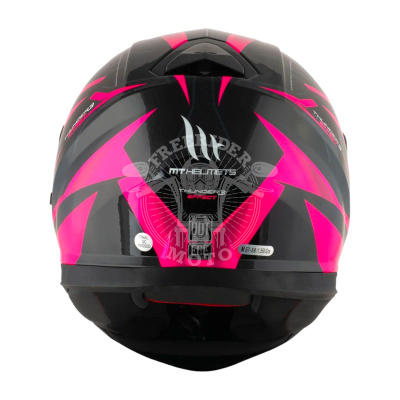 Мотошлем интеграл MT THUNDER 3SV EFFECT черно-розовый 5