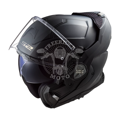 LS2 Мотошлем модуляр FF901 ADVANT X METRYK черно-серый 3