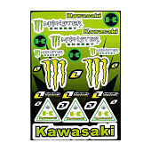 Наклейки для мотоцикла Monster Energy Кавасаки 300x450 мм 1