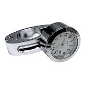 Часы на руль мотоцикла 22-25мм FRM-13563 хром 1