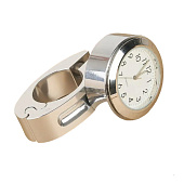 Часы на руль мотоцикла 25мм FRM-13559 хром 1