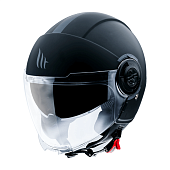 Мотошлем MT OF502SV VIALE SOLID A1 3 4 черный матовый 1