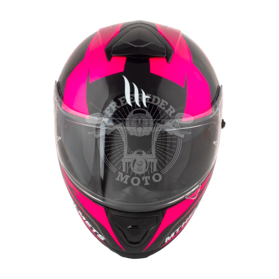 Мотошлем интеграл MT THUNDER 3SV EFFECT черно-розовый 4