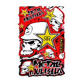 Наклейки для мотоцикла Metal Mulisha 300x450 мм красный 1